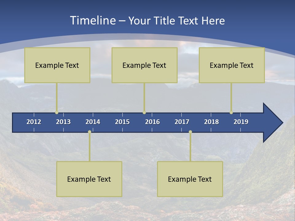 Village Touristy Sky PowerPoint Template