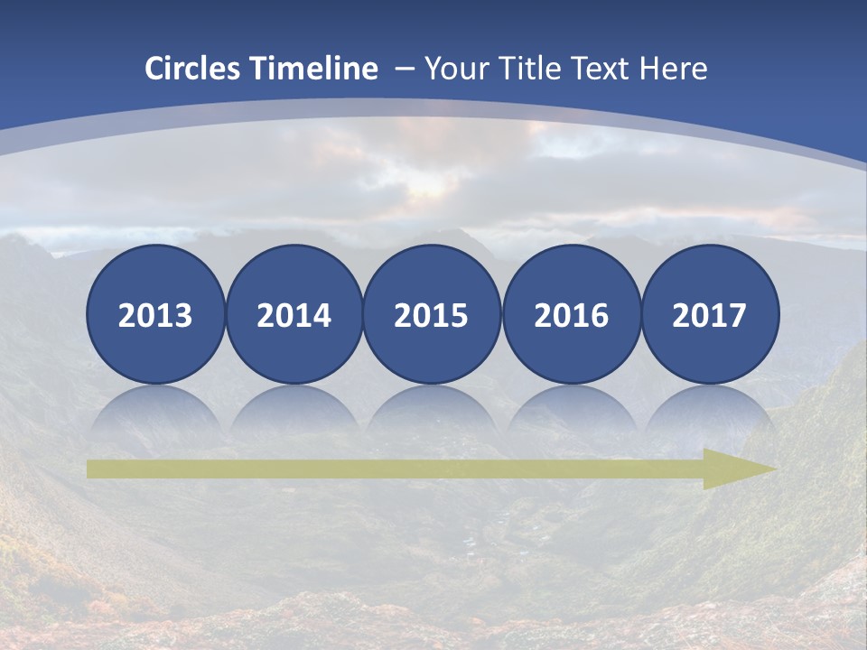 Village Touristy Sky PowerPoint Template