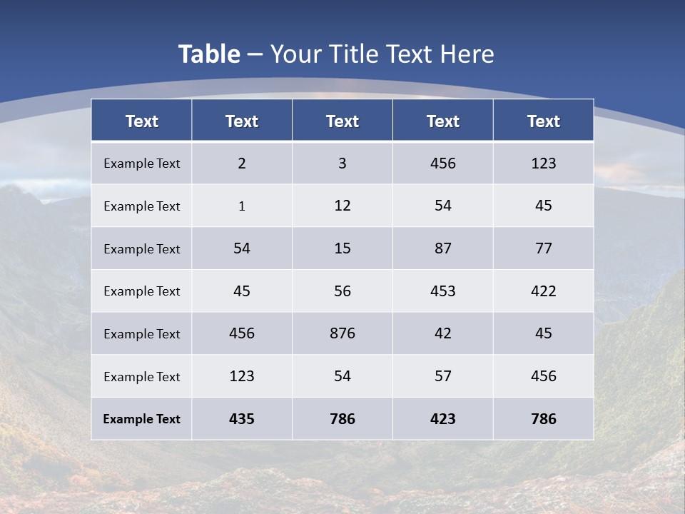 Village Touristy Sky PowerPoint Template