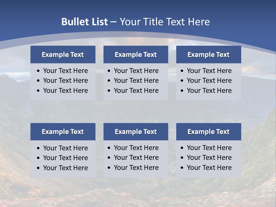 Village Touristy Sky PowerPoint Template
