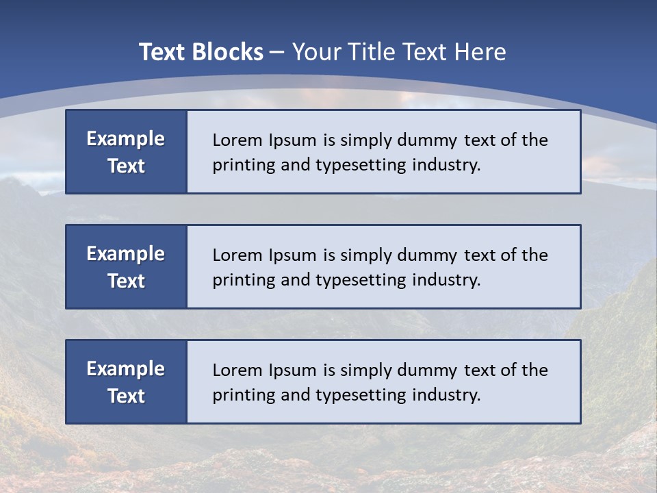 Village Touristy Sky PowerPoint Template