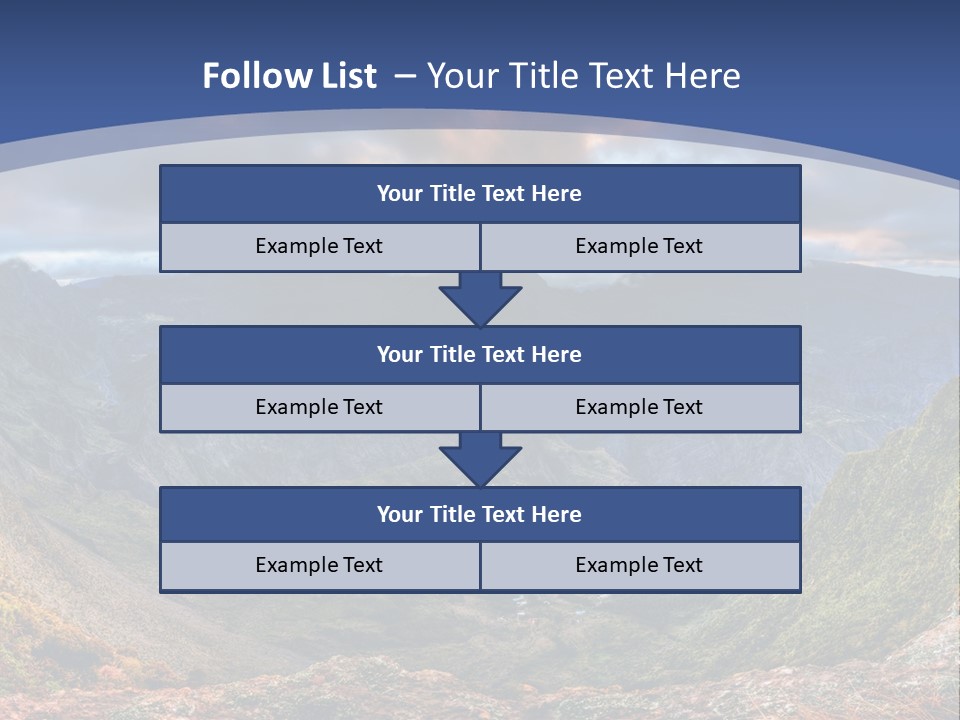 Village Touristy Sky PowerPoint Template