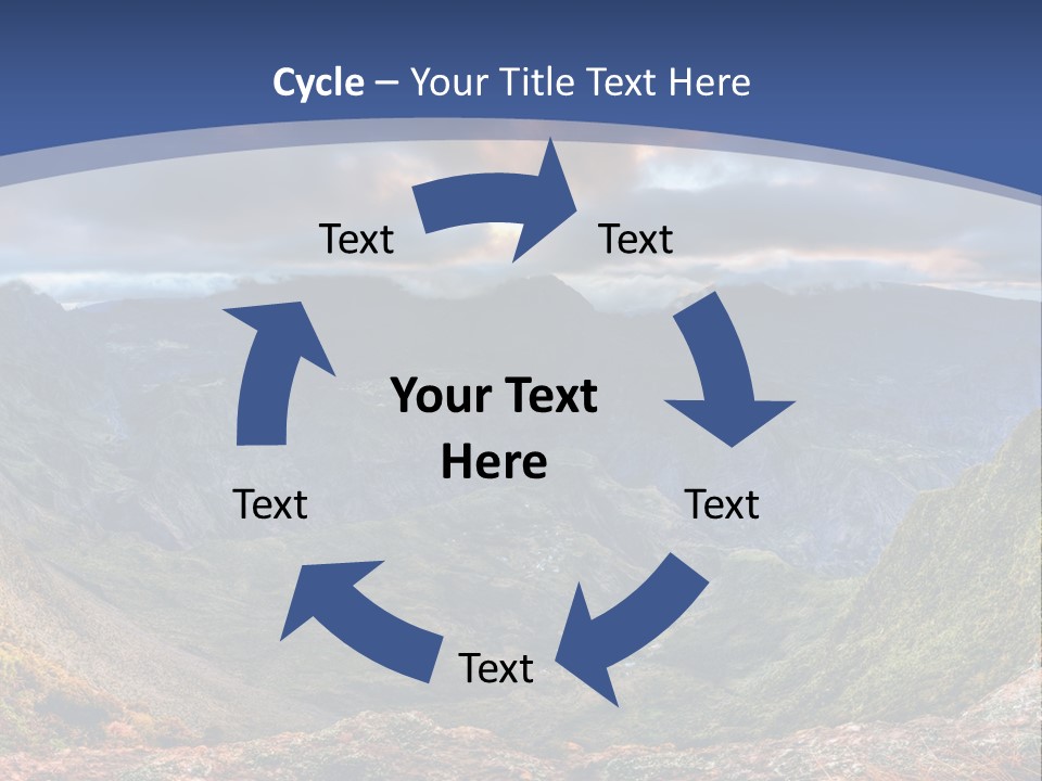Village Touristy Sky PowerPoint Template