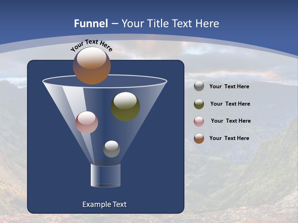 Village Touristy Sky PowerPoint Template