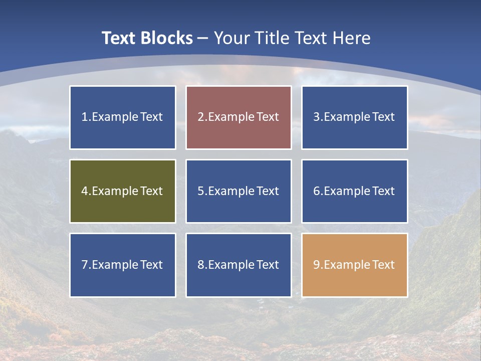 Village Touristy Sky PowerPoint Template