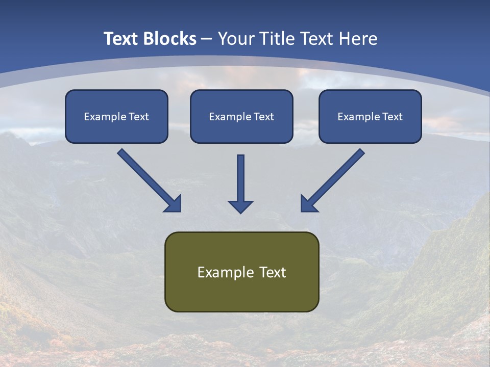 Village Touristy Sky PowerPoint Template