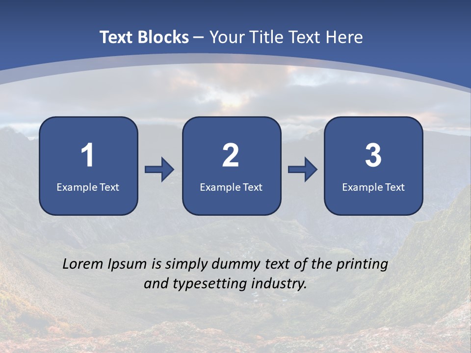 Village Touristy Sky PowerPoint Template