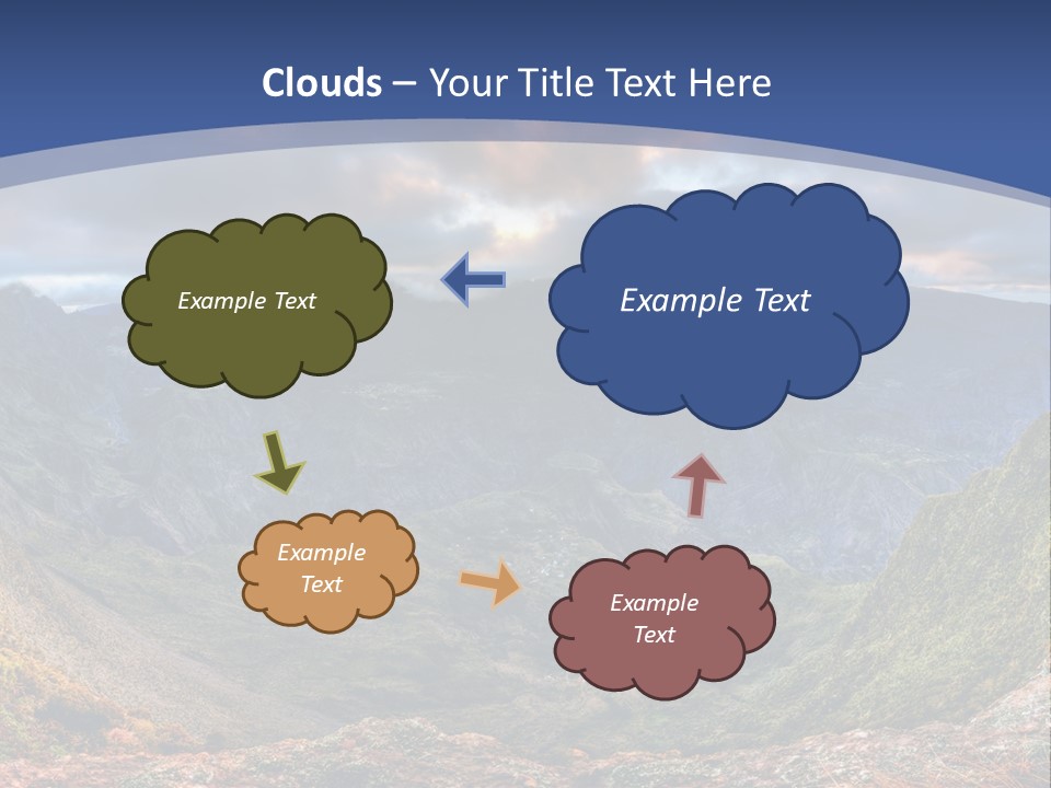 Village Touristy Sky PowerPoint Template