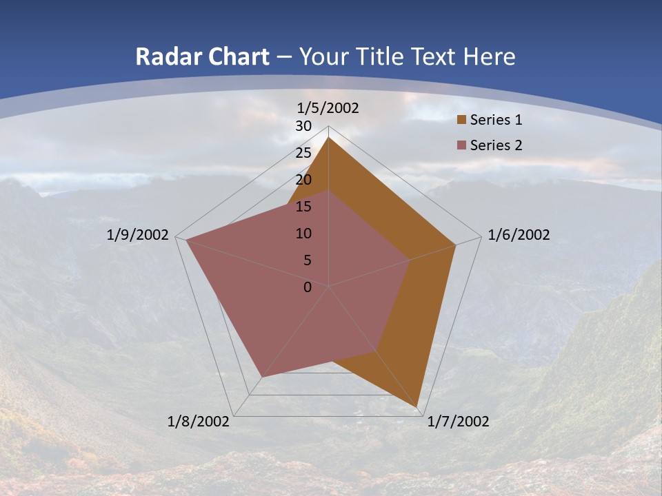 Village Touristy Sky PowerPoint Template