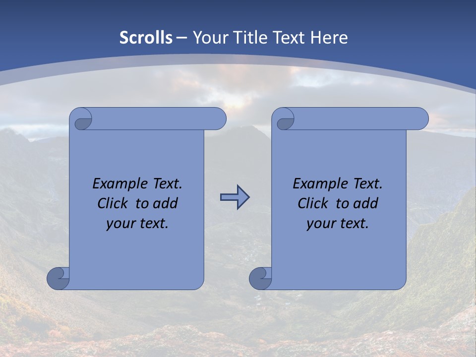Village Touristy Sky PowerPoint Template