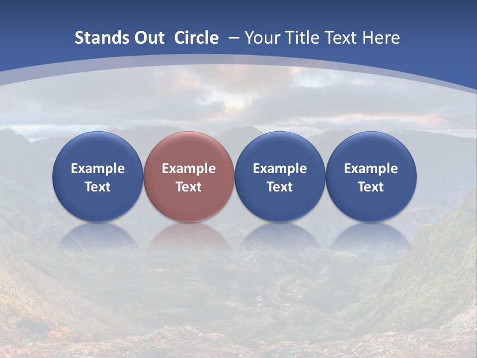 Village Touristy Sky PowerPoint Template