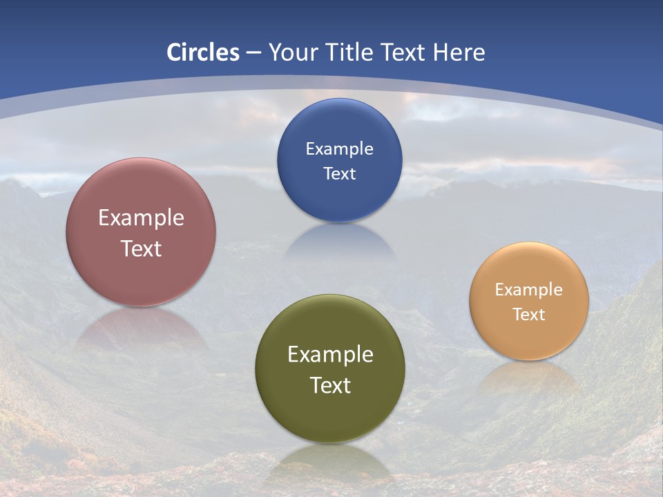 Village Touristy Sky PowerPoint Template