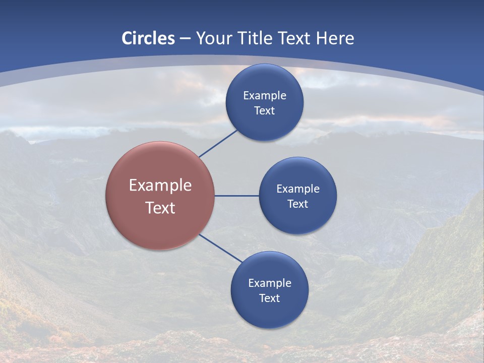 Village Touristy Sky PowerPoint Template