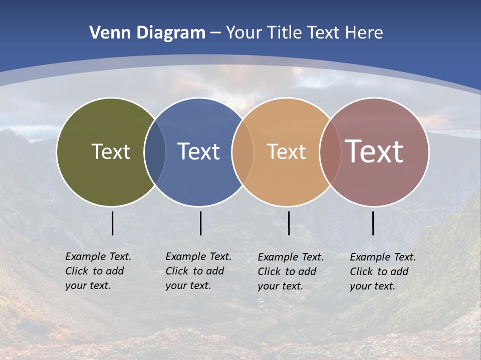 Village Touristy Sky PowerPoint Template