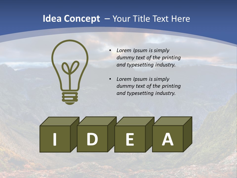 Village Touristy Sky PowerPoint Template