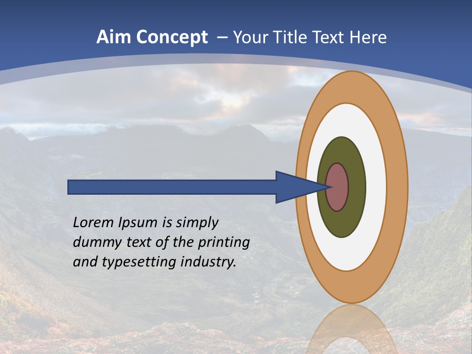 Village Touristy Sky PowerPoint Template