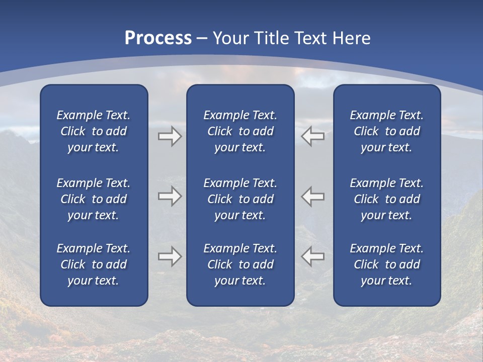 Village Touristy Sky PowerPoint Template