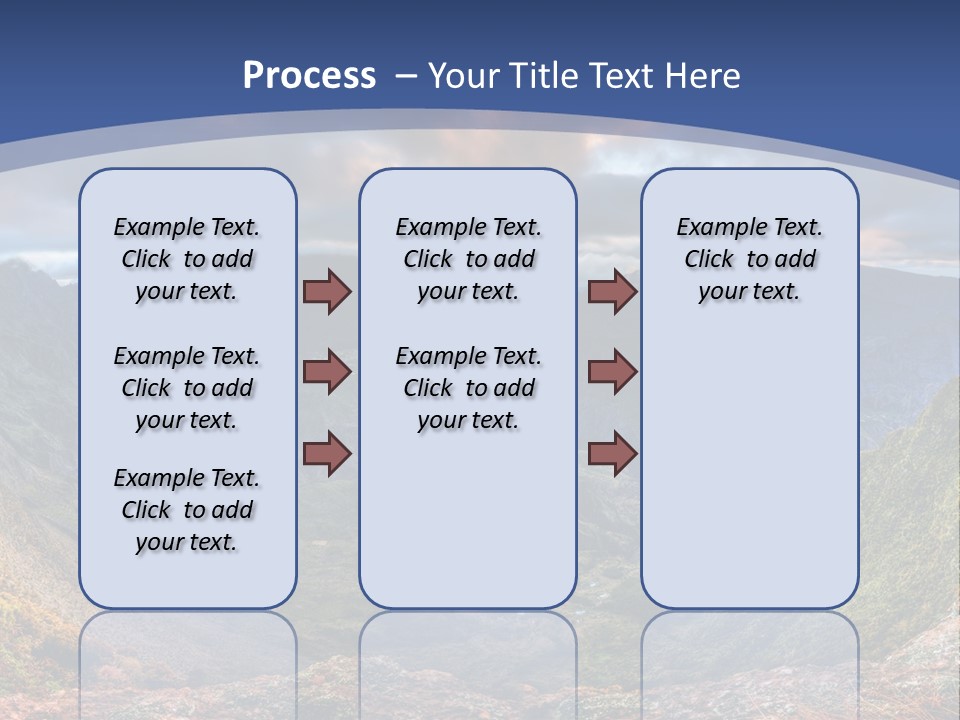 Village Touristy Sky PowerPoint Template