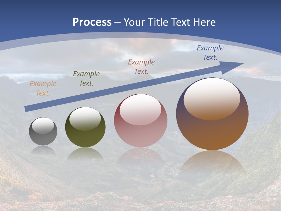 Village Touristy Sky PowerPoint Template