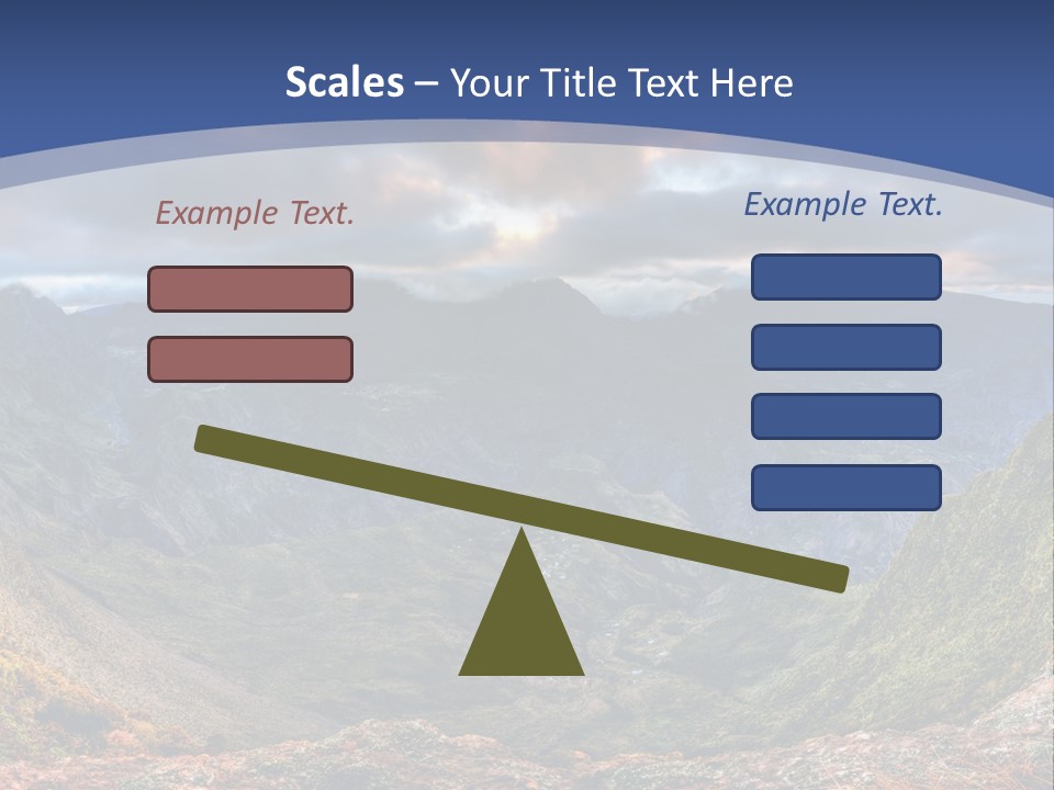 Village Touristy Sky PowerPoint Template