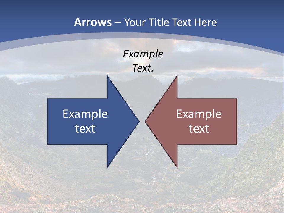 Village Touristy Sky PowerPoint Template