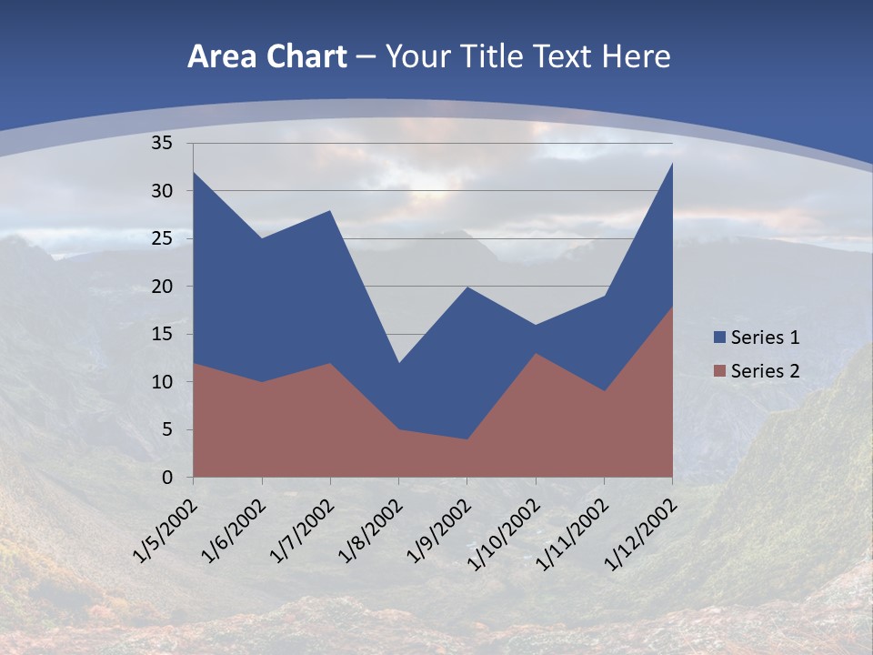 Village Touristy Sky PowerPoint Template