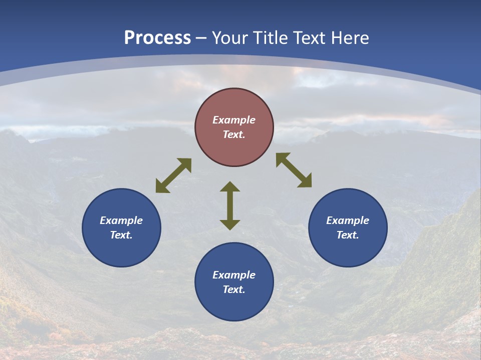 Village Touristy Sky PowerPoint Template