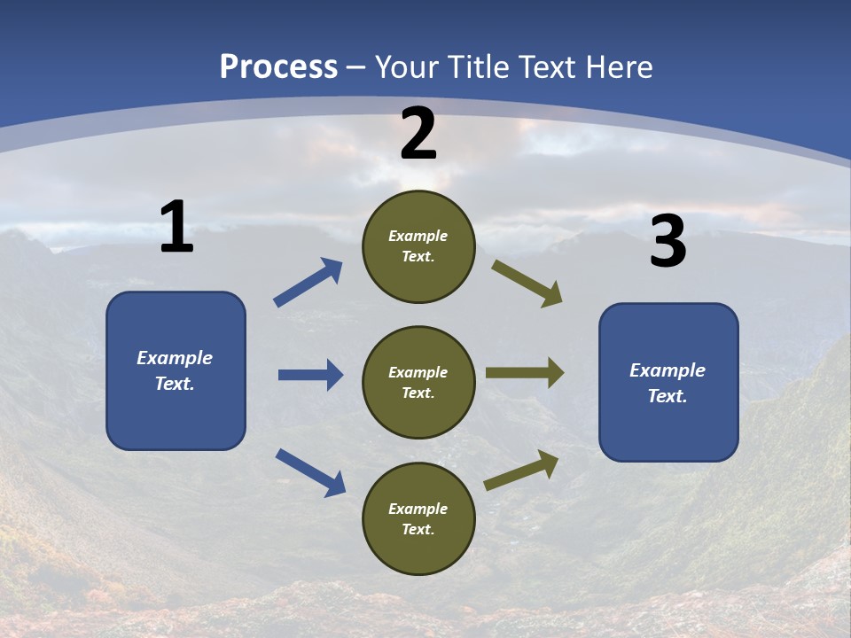 Village Touristy Sky PowerPoint Template