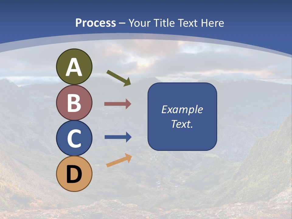 Village Touristy Sky PowerPoint Template