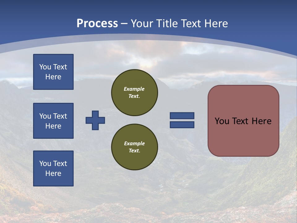 Village Touristy Sky PowerPoint Template