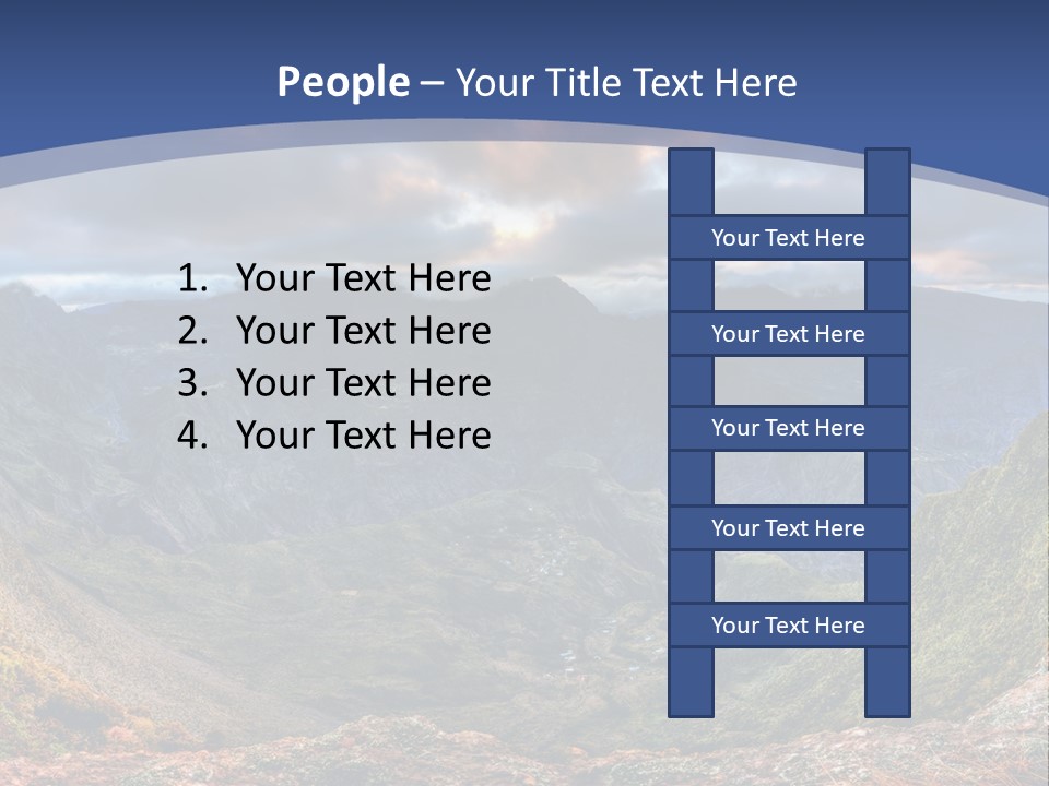 Village Touristy Sky PowerPoint Template