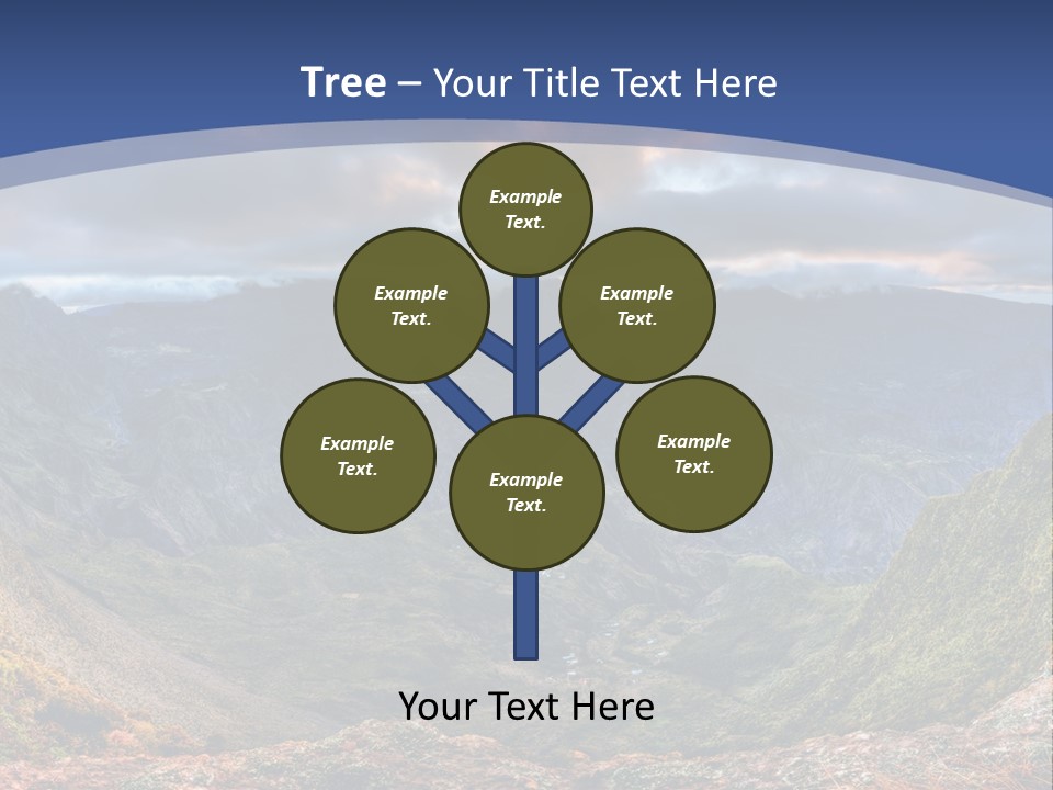 Village Touristy Sky PowerPoint Template