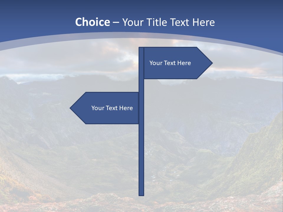 Village Touristy Sky PowerPoint Template