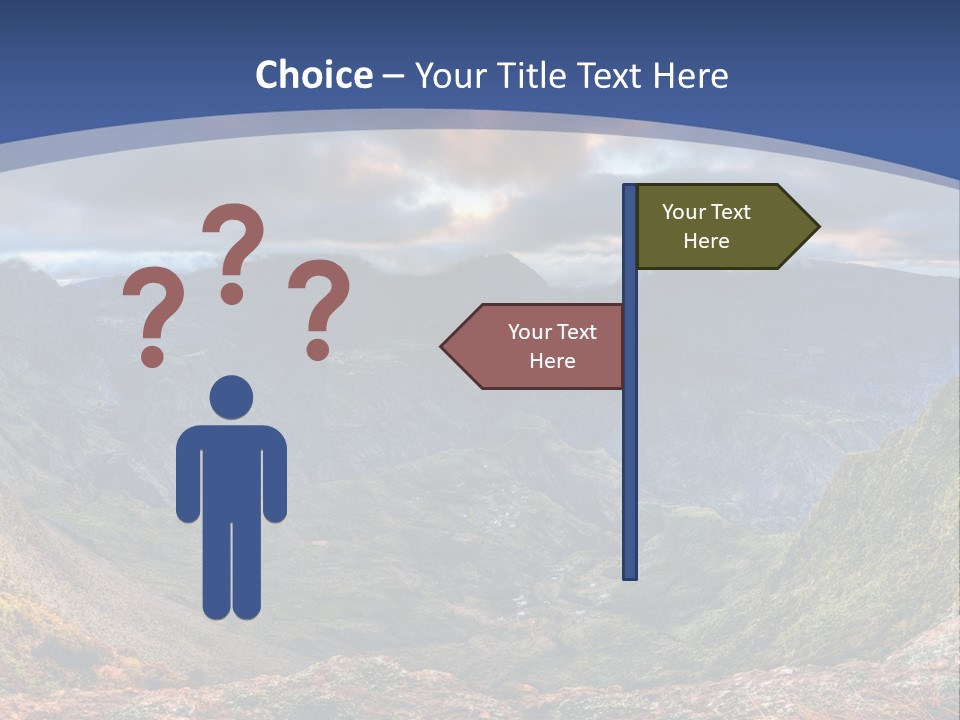 Village Touristy Sky PowerPoint Template