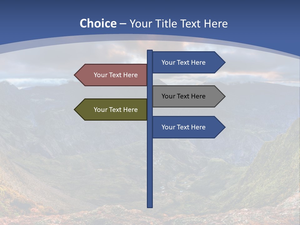 Village Touristy Sky PowerPoint Template