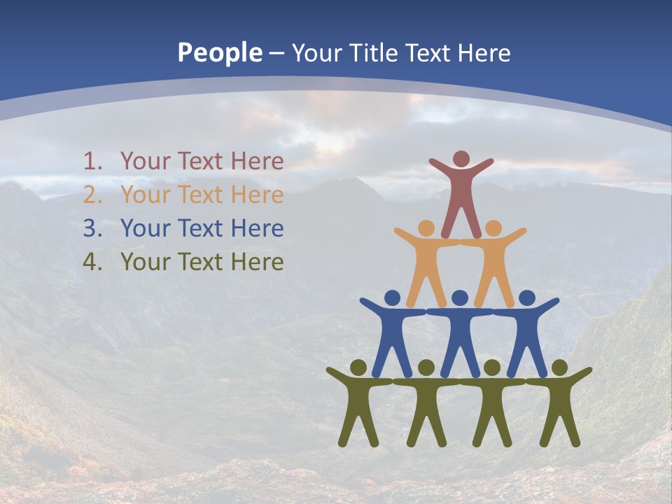 Village Touristy Sky PowerPoint Template