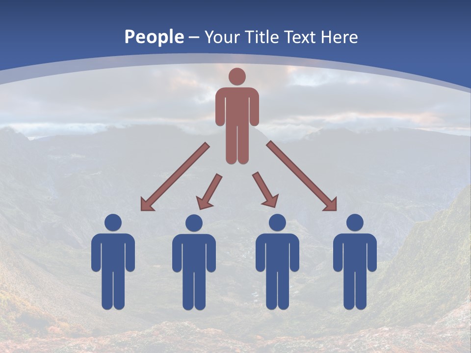 Village Touristy Sky PowerPoint Template