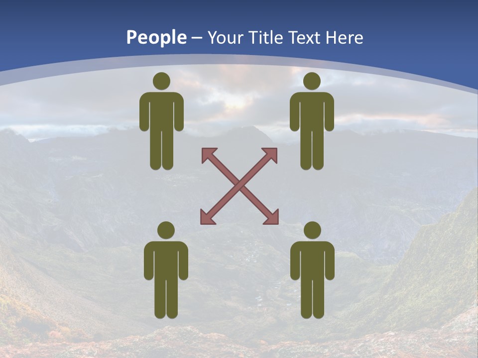 Village Touristy Sky PowerPoint Template