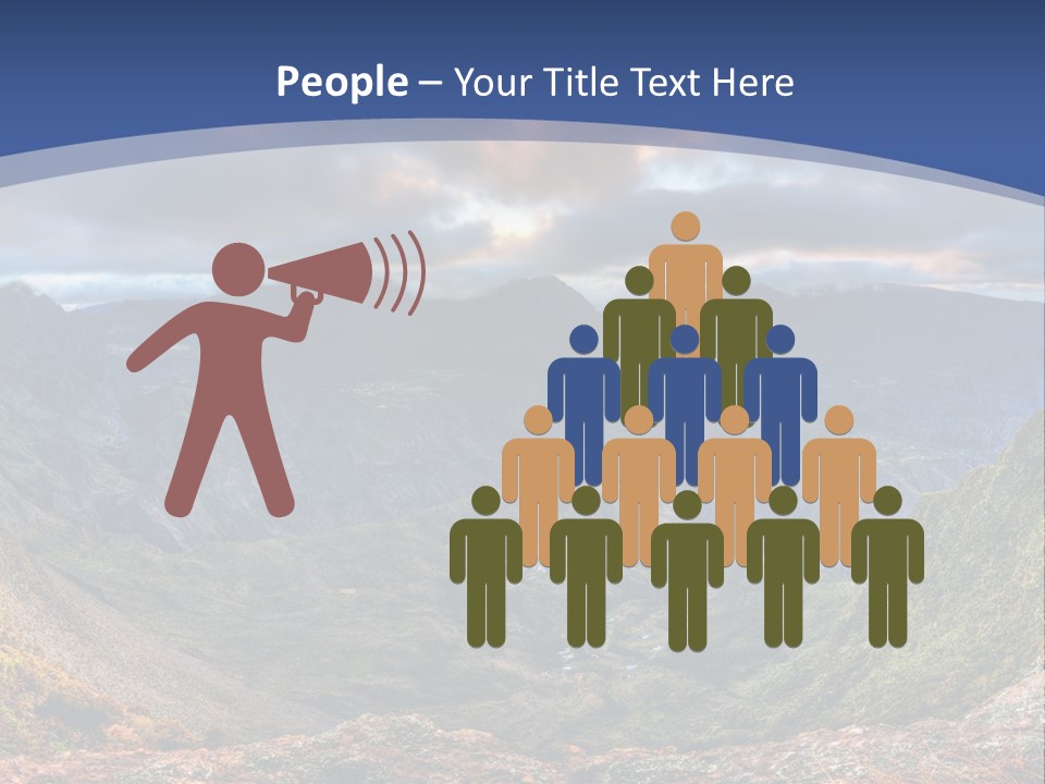 Village Touristy Sky PowerPoint Template