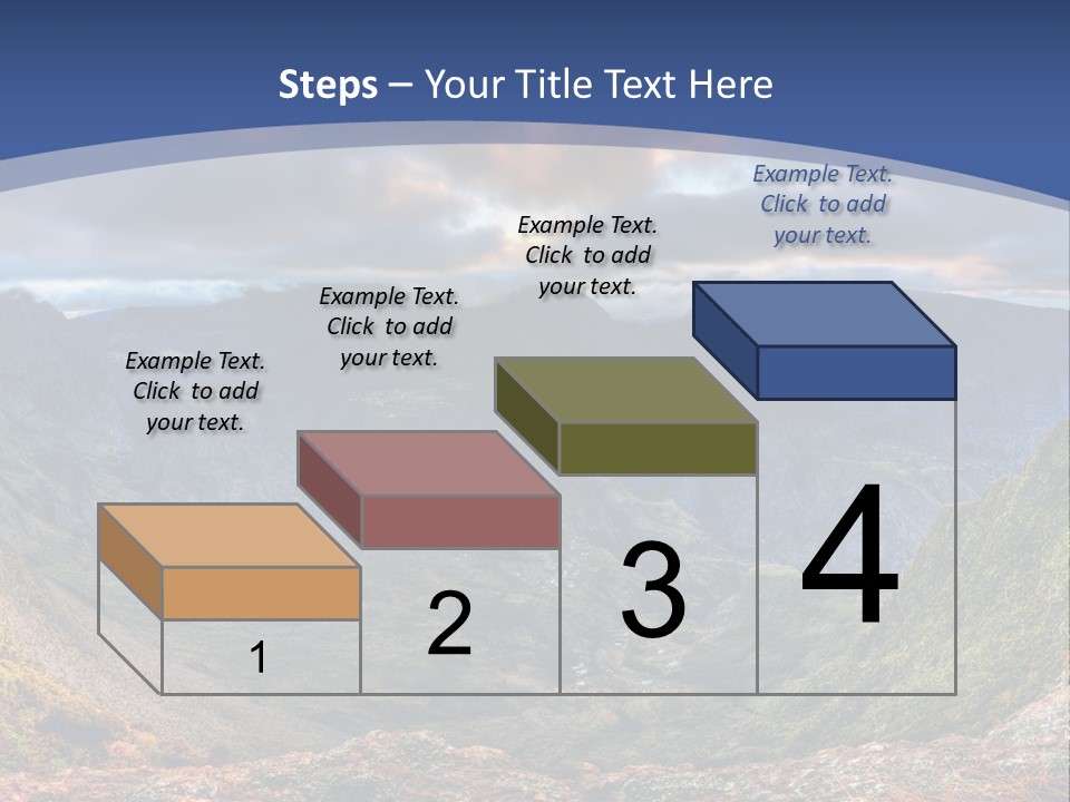 Village Touristy Sky PowerPoint Template