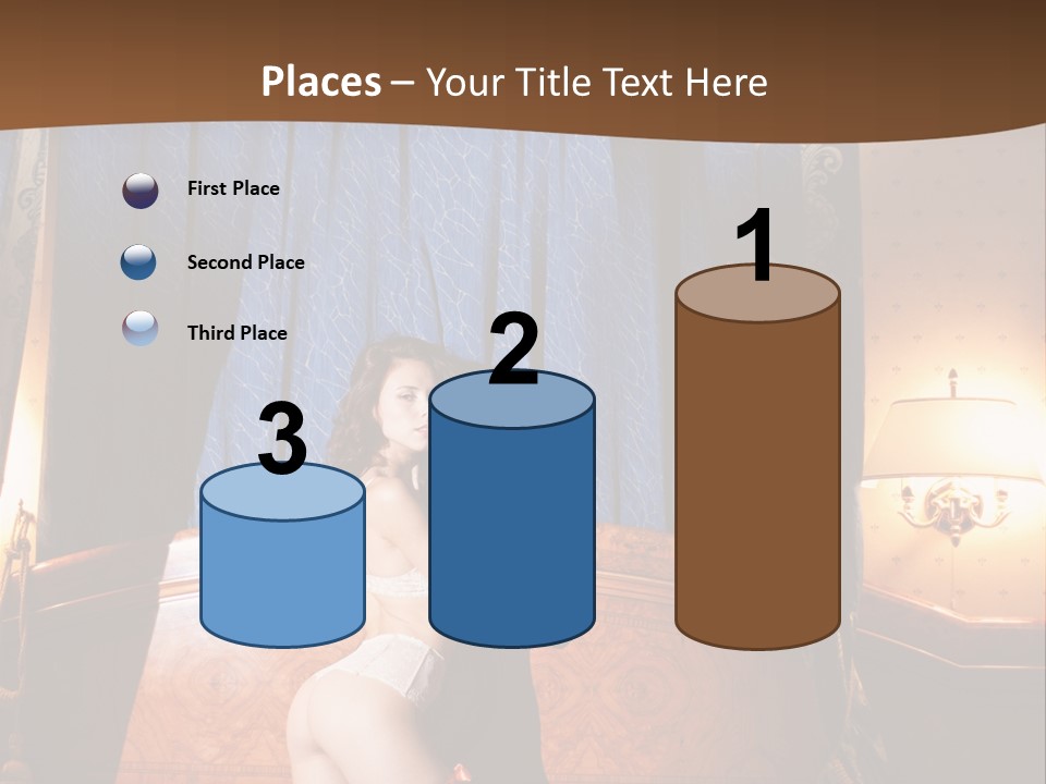 Beauty Bra Lacy PowerPoint Template