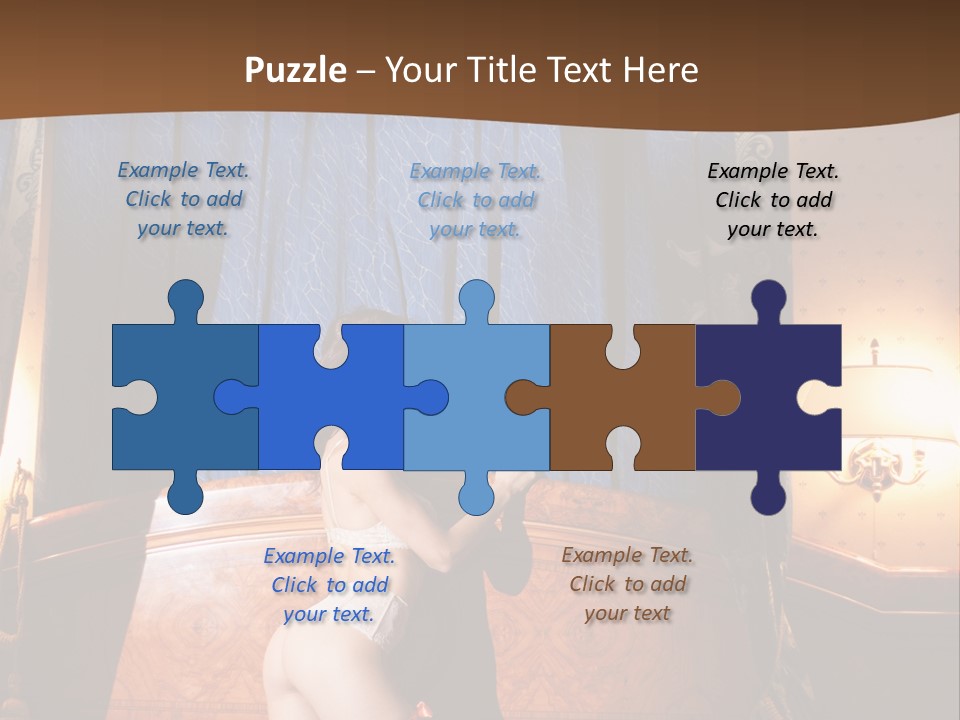 Beauty Bra Lacy PowerPoint Template