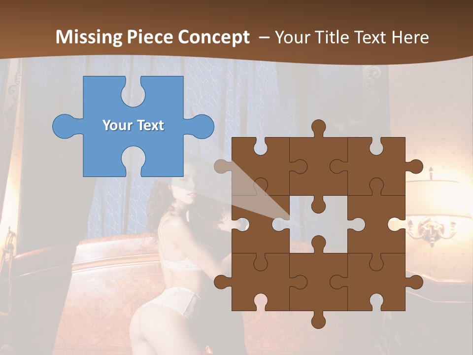 Beauty Bra Lacy PowerPoint Template