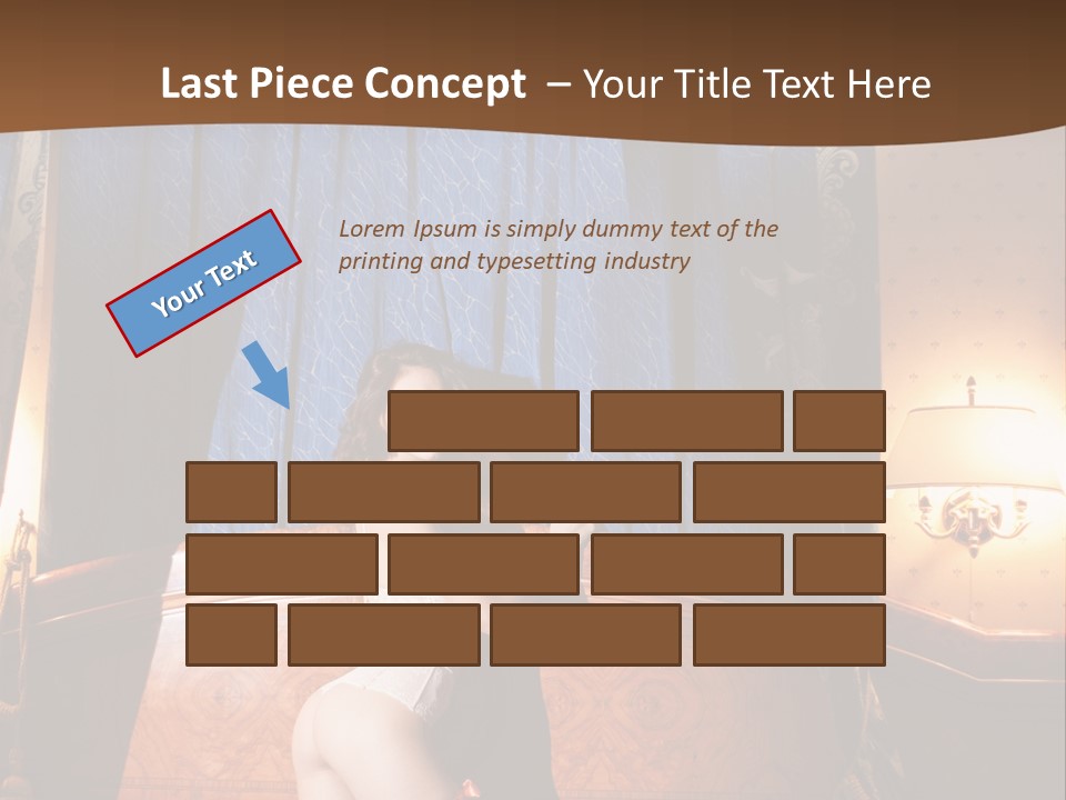 Beauty Bra Lacy PowerPoint Template