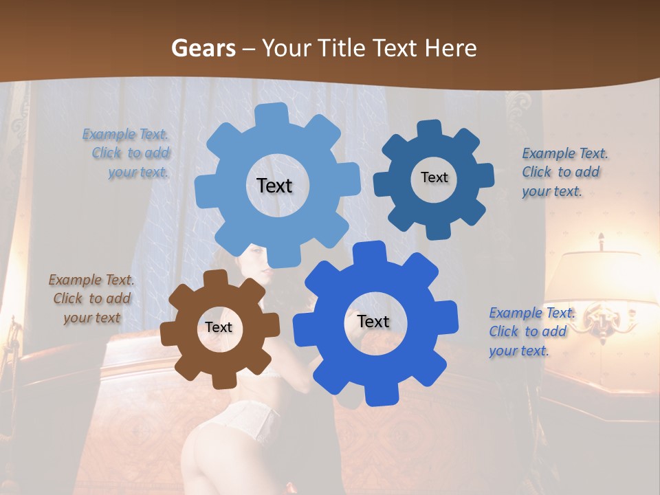 Beauty Bra Lacy PowerPoint Template