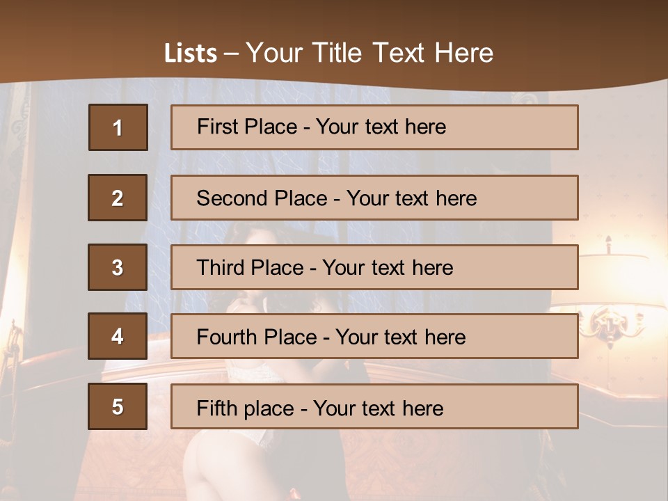 Beauty Bra Lacy PowerPoint Template