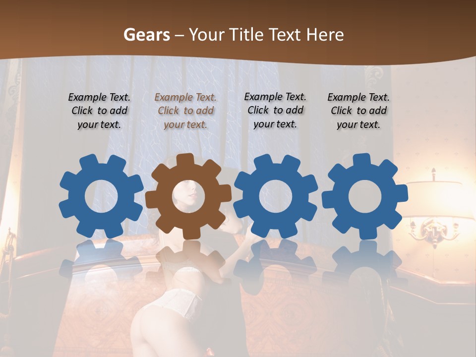 Beauty Bra Lacy PowerPoint Template