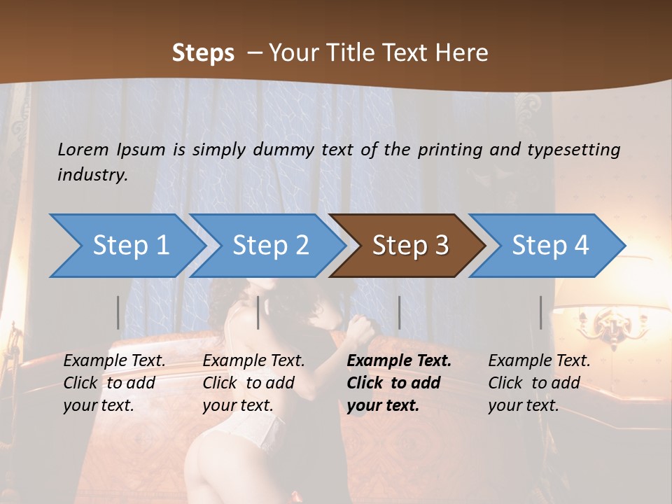 Beauty Bra Lacy PowerPoint Template