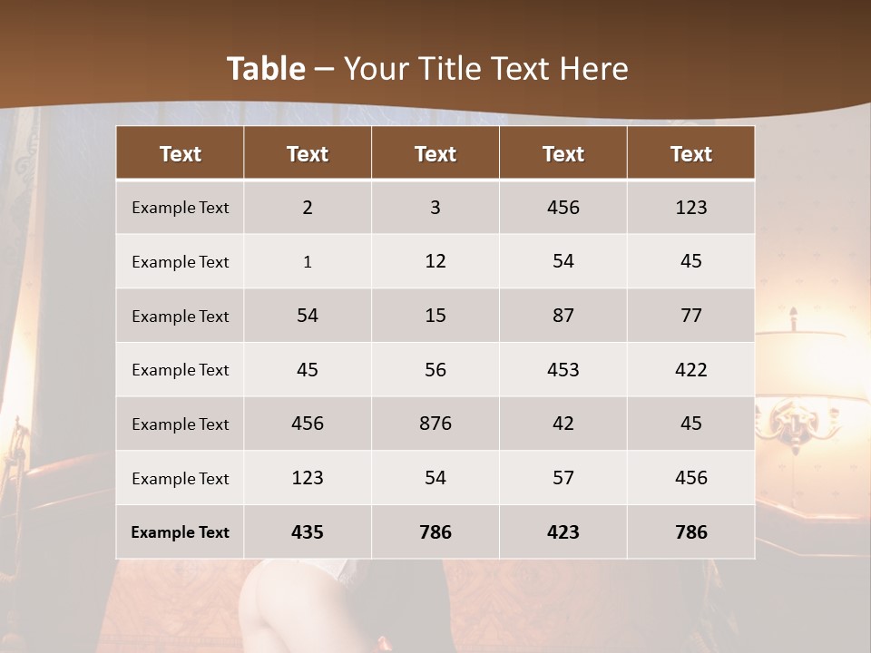 Beauty Bra Lacy PowerPoint Template