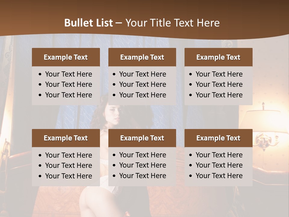 Beauty Bra Lacy PowerPoint Template